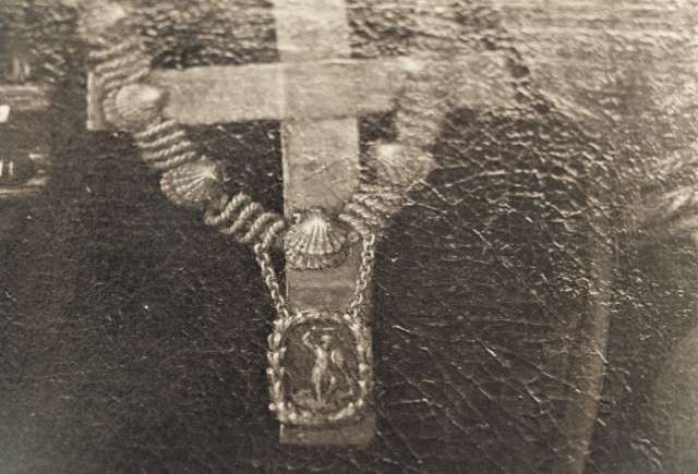 Tumidei, Stefano — Dossi Battista - sec. XVI - Ritratto di Alfonso I d'Este: particolare della medaglia dell'ordine di san Michele — particolare